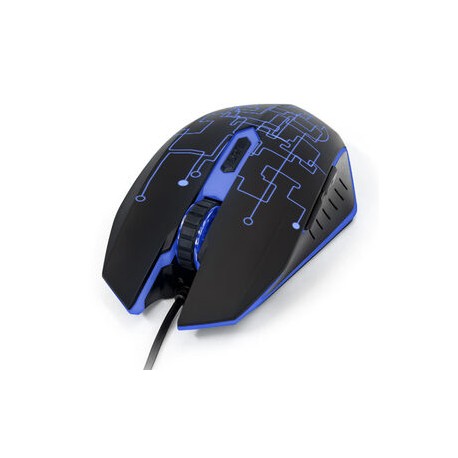 Mouse Optico Gamer Vorago MO-501, 1000-3200 Dpi, 4 Colores Luz Led, 5 Botones, Cable Reforzado 1.8m, Color Negro