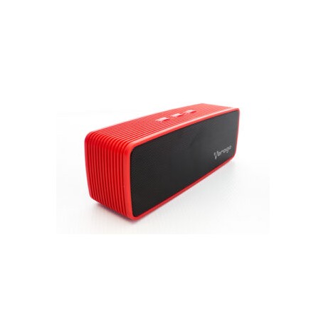 Bocinas Bluetooth Vorago Bsp-100 Rojo (bsp-100-v2-rd) 1.0 Canales, Potencia 5w, Alcance 10m, 3.5mm, Color Rojo