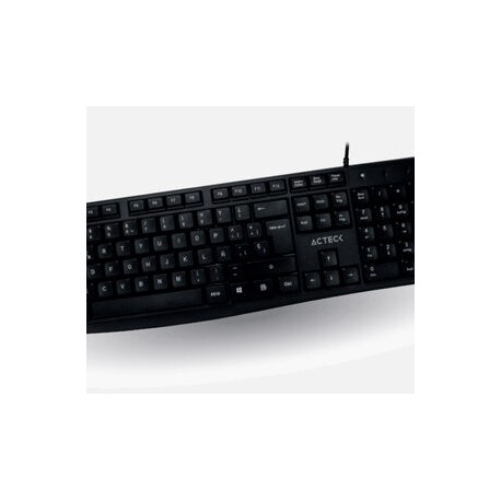 Kit Teclado Y Mouse Acteck Mk210 Alambrico, Usb, Mouse Usb, 1000 Dpi, Color Negro, (ac-928984)