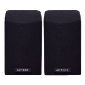 Bocinas Acteck Entry 750 Potencia 1 W, Alambrico, Color Negro, Usb 2.0, 3.5mm (ac-929103)