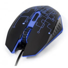 Mouse Optico Gamer Vorago MO-501, 1000-3200 Dpi, 4 Colores Luz Led, 5 Botones, Cable Reforzado 1.8m, Color Negro