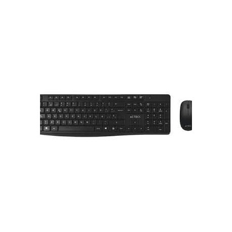 Kit De Teclado Y Mouse Inalambrico Acteck Mk440, Receptor Usb 2.0, Color Negro (ac-931755)